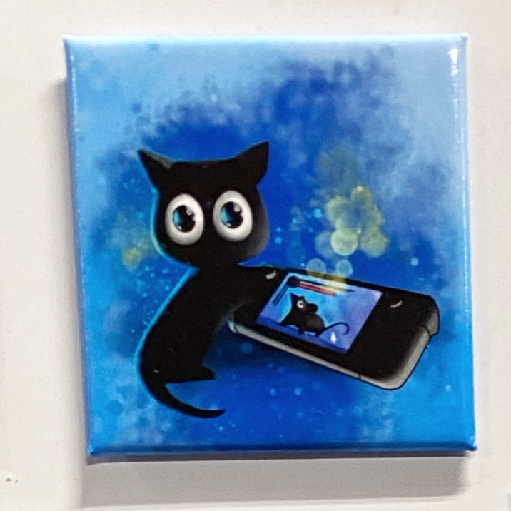 Quadratischer Magnet „Gamer“