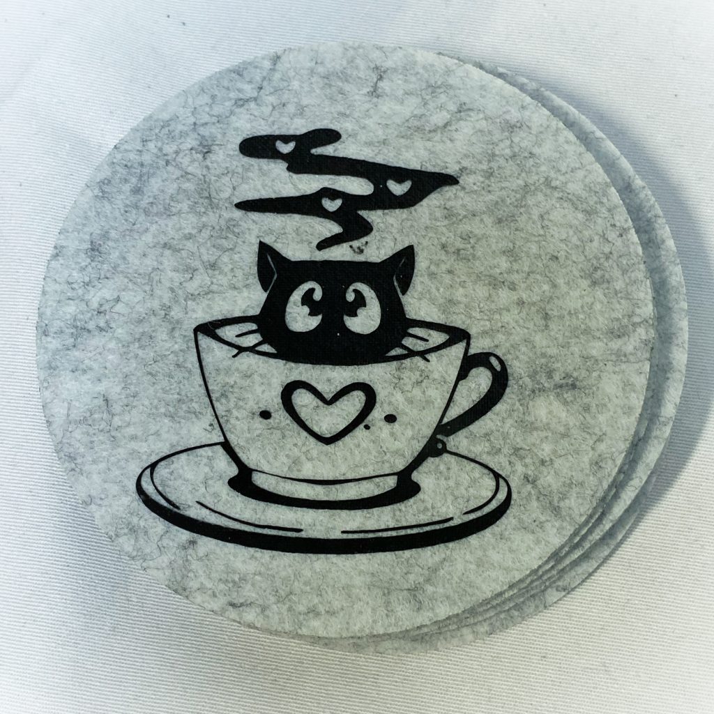 Untersetzer "Kaffee“ aus Filz