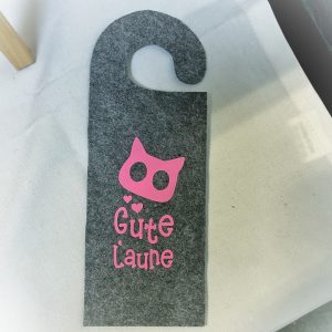 Filz Türschild Laune