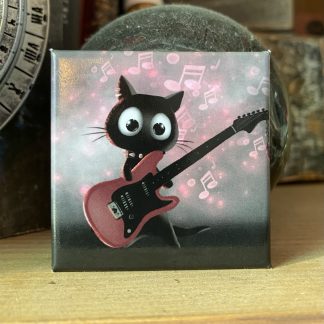 Quadratischer Magnet „Rock on”