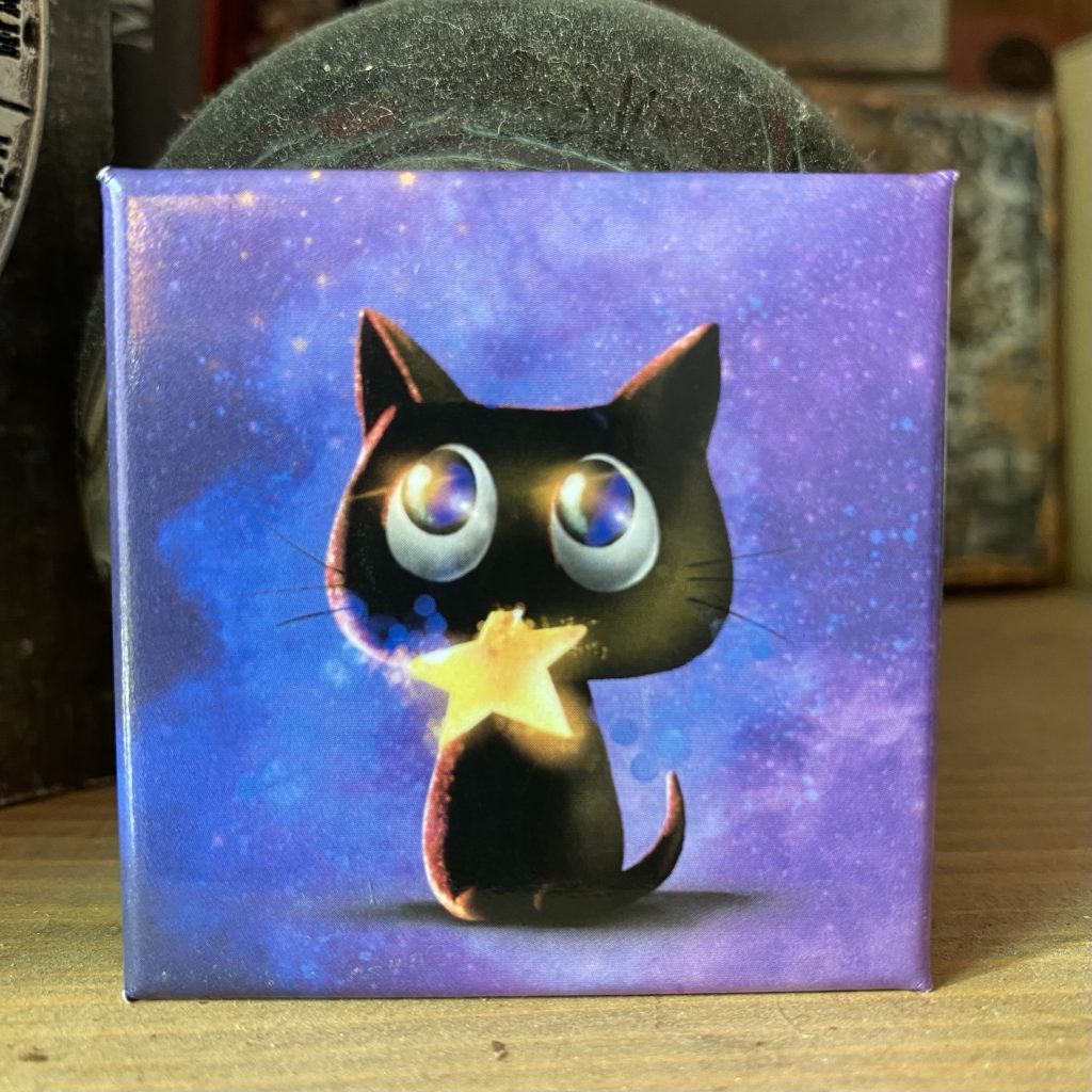 Quadratischer Magnet „Stern für dich”