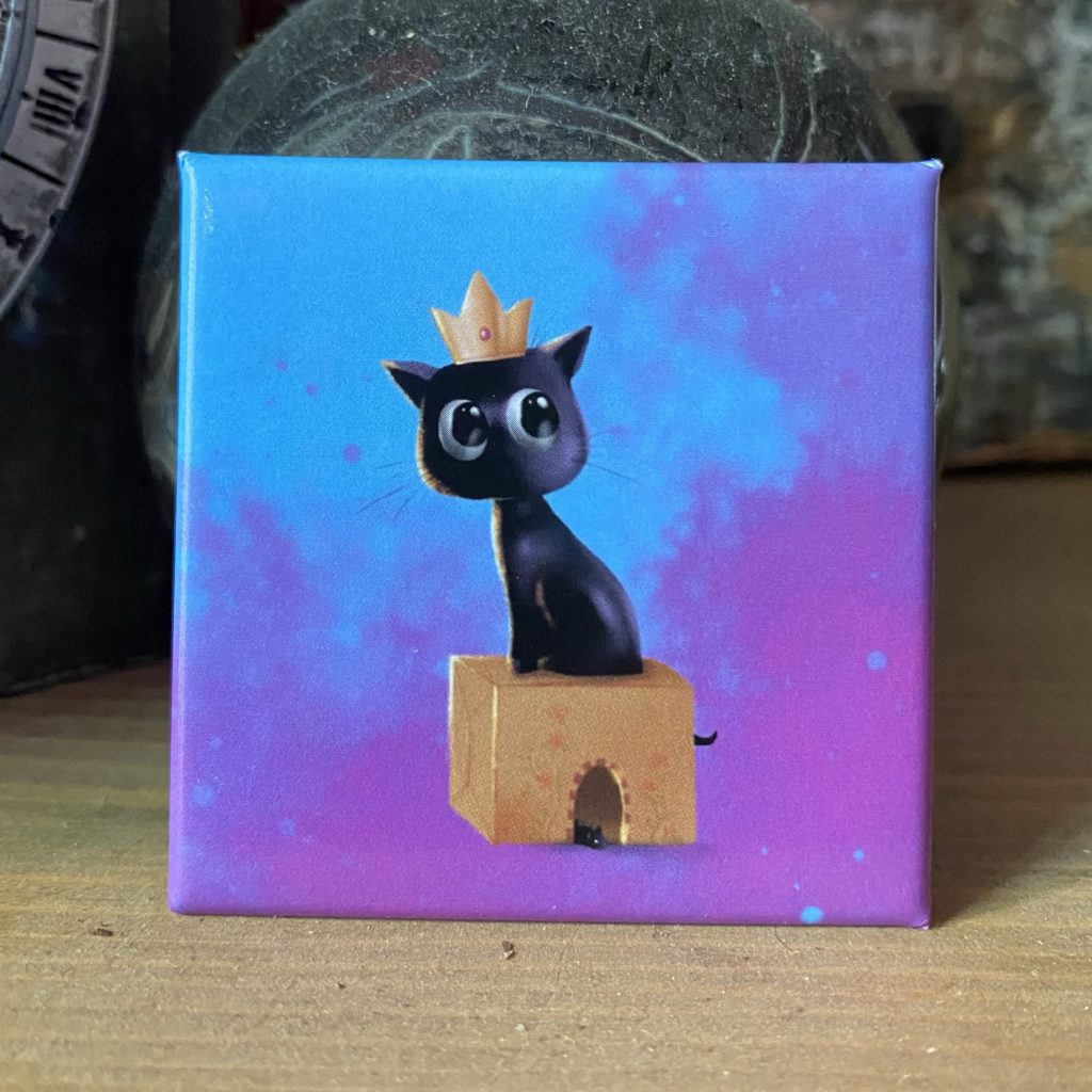 Quadratischer Magnet „King of My Castle“
