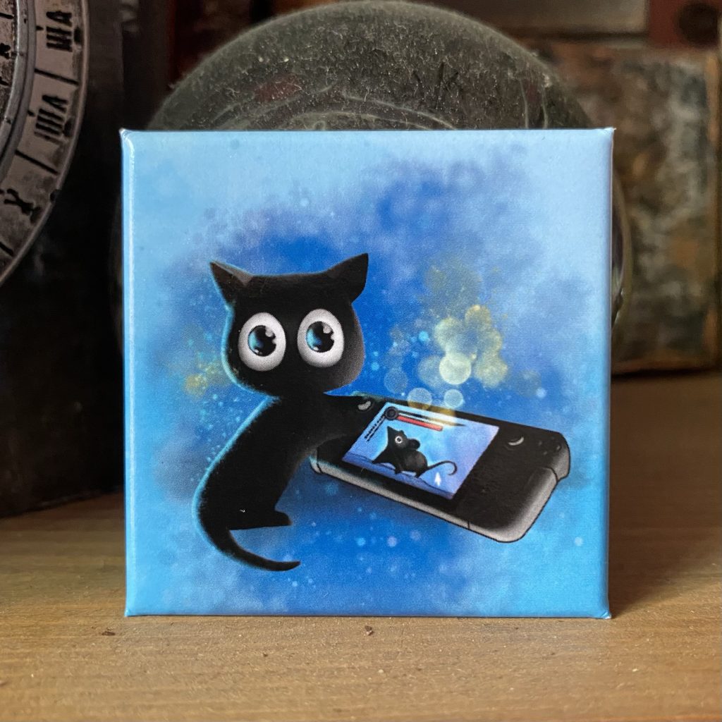 Quadratischer Magnet „Gamer“