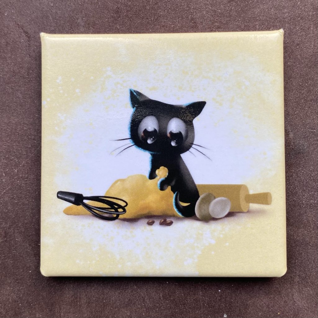 Quadratischer Magnet „Backen“
