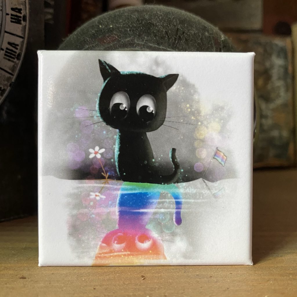 Quadratischer Magnet „Liebe”