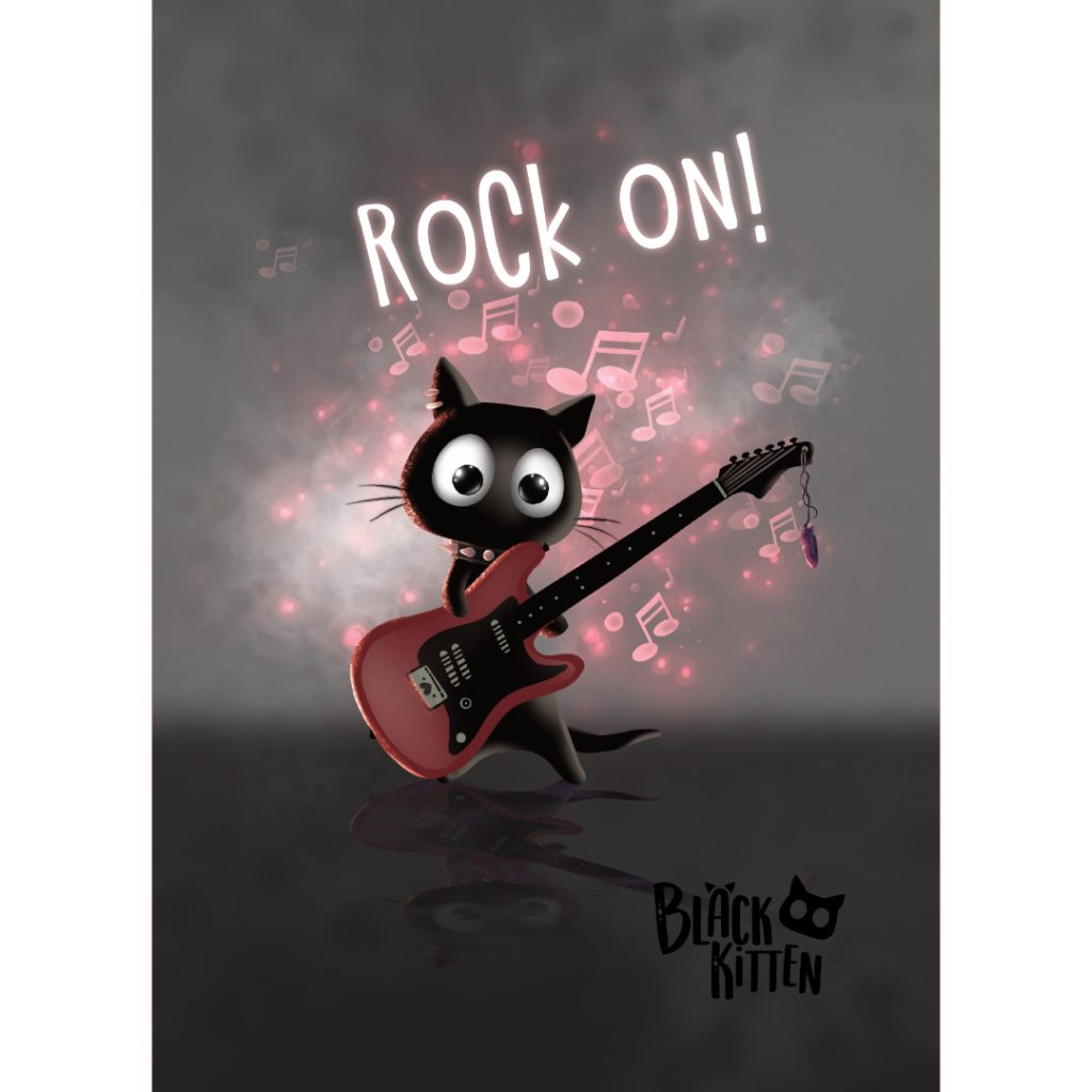 Postkarte "Rock on"