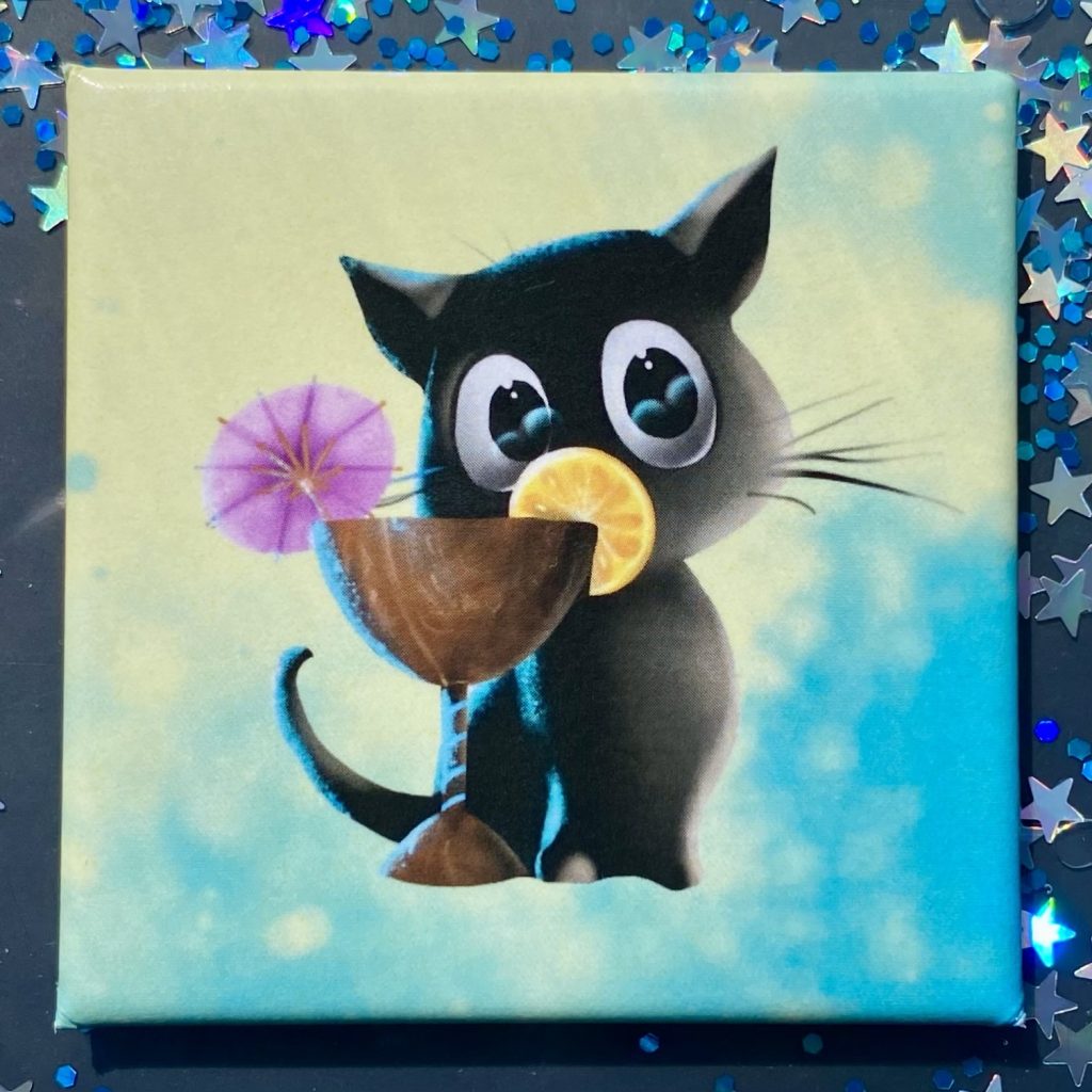 Quadratischer Magnet „Cocktail”