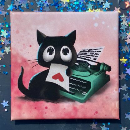 Quadratischer Magnet „Liebesbrief”