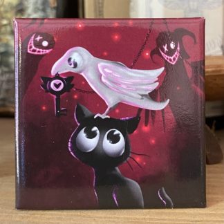 Quadratischer Magnet „Hazbin Cat"