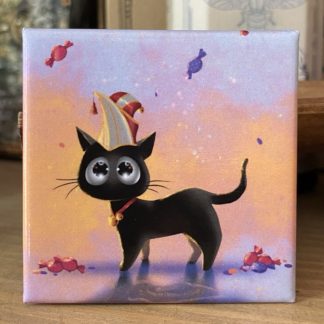 Quadratischer Magnet „Karneval"