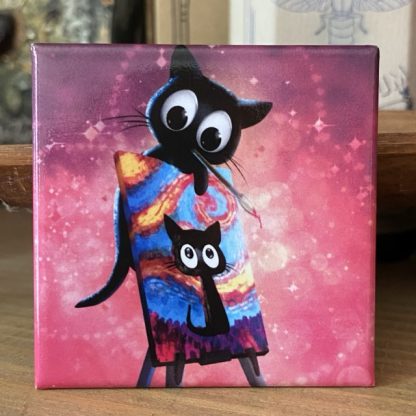 Quadratischer Magnet „Van Kitten"