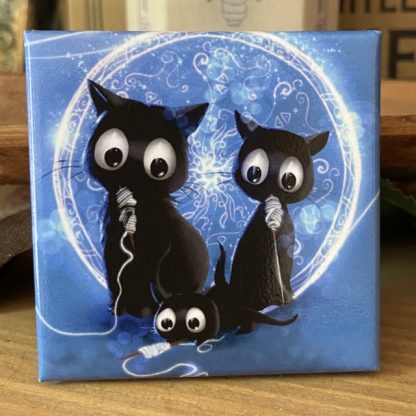 Quadratischer Magnet „Drei Nornen"
