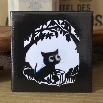 Quadratischer Magnet „Das Paket"